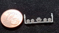 DD-060 - 3 D Druck Zubehör Scania R 4er rund Lampenbügel mit V8 1:87