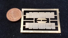 A-091-1, Ätzteil, Neusilber, Radkästen Riffelblech 1achs