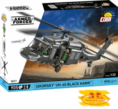 Cobi 5817 Sikorsky UH-60 Black Hawk Armed Forces - Bausatz 905 Teile 2 Figuren Maßstab 1:32