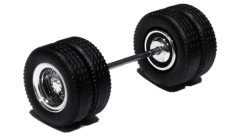 690001 F - Radsatz verchromt, MEDI Hypoid Antriebsachse