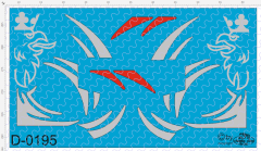 D-0195 - Decalsatz Scania Greif und Zierstreifen 1:87