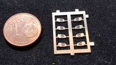 A-055, Ätzteil, Neusilber, Mercedes Benz Actros 2011 Giga Türgriffe