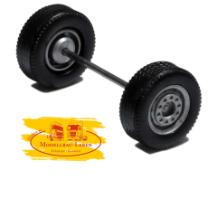 690003 I - Radsatz silber, MEDI Breitreifen Vorderachse / Aufliegerachse 1 Stück