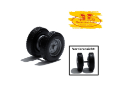 690942 A - Radsatz für Nooteboom Pendel-X Tieflader, silber 1:87 1 Stück