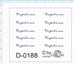 D-0188 - Decalsatz Scania Topline Schriftzug