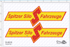 D-0018 Spitzer Silo 2 Stück - 1:87 Decal