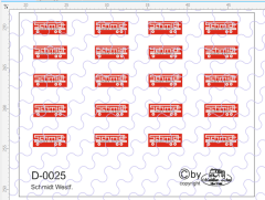 D-0025 Schmidt Hagen / Westf. 20 Stück - 1:87 Decal