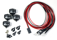 Absima 2320052 - Nebel- Zusatzscheinwerfer Set Eckig inkl. LED's 1:10 - 4 Stück