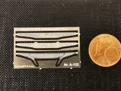 A-132, Ätzteil, Neusilber, Scania S 2016 Scheibengitter Vers. 3 - 1 Blech a 3 Stück 1:87