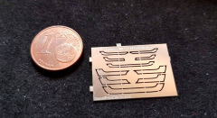 A-038, Ätzteil, Neusilber, Mercedes Benz MP3 Grill