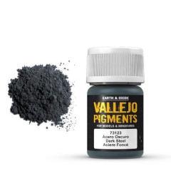 VA 73.123 Vallejo Pigments Dark Steelt / dunkler Stahl 35 ml