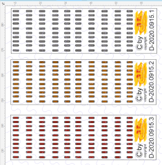 D-2020.0915 LED Begrenzungsleuchten 100 Stück - 1:87