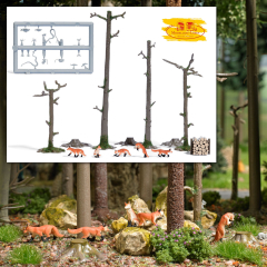 Busch 7988 Fuchsrudel 5 Füchse Figuren Action Set 1:87