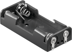 Z-11988 HALTER 2XUM4-NLF Batteriehalter für 2 Micronzellen (2 AAA), offen ohne Schalter