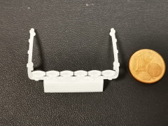 DD-226.1 - 3 D Druck Zubehör Scania S Lampenbügel 6er oval Tief Dach Posi Leuchtkasten- 1 Stk - 1:50
