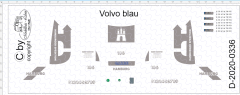 D-2020.0336 Decalsatz Garbe Hamburg Zugmaschine Volvo blau - 1 Stk - 1:87