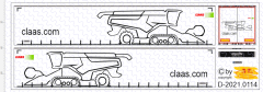 D-2021.0114 - Decalsatz Claas Auflieger Version V - 1:87