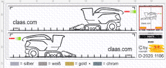 D-2020.1106 - Decalsatz Claas Auflieger Version I - 1:87
