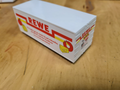 Albedo 1280 Kofferaufbau für Anhänger &quote;Rewe&quote; (mit Bodenplatte)