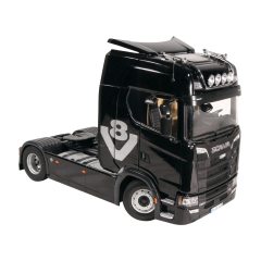 NZG 1019/51 Scania 730S 4x2 V8 Sattelzugmaschine &quote;Schwarz mit V8 Decor&quote; 1:18