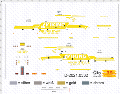 D-2021.0332, Decalsatz, Wrecker, Empl, Bergefahrzeug, Beschriftung, Viking, 1 Stk , 1:87