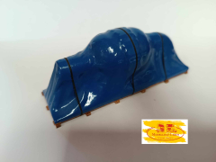 Modellbau Ladegut Maschinenteil unter Plane Ecotec auf Transportgestell 120 x 45 x 35 mm