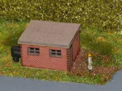 WS Lasercut 011 Pumpenhaus aus Karton gelasert 1:87