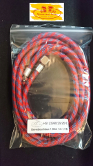 HS 123998 Harder & Steenbeck Gewebeschlauch komplett, 1,85m 4x6mm G 1/4&quote; IG - G 1/16&quote; IG
