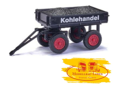 Busch 210 009599 Anhänger Kohlehandel E-Karre Multicar mit Kohle Ladung -1:87 -Mehlhose