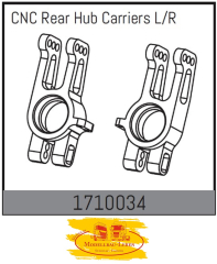 Absima 1710034 - CNC Hinterradnaben Links Rechts 1:7 Mamba