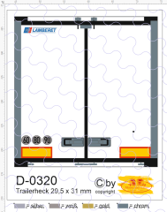 D-0320 Trailerheck Lamberet - 1 Stück 1:87