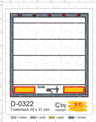 D-0322 Trailerheck - 1 Stück 1:87