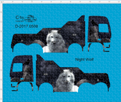 D-2017.0508 - Decalsatz Wrecker Empl Bergefahrzeug Beschriftung Night Wolf -1:87