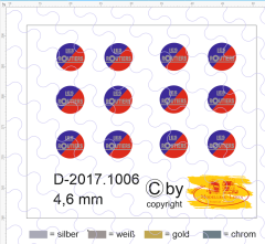 D-2017.1006 Scheibenaufkleber Les Routiers 4.6 mm Dm 12 Stück 1:87