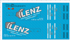 D-2018.0711 - Decalsatz Wrecker Empl Bergefahrzeug Beschriftung LENZ -1:87