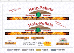 D-2020.1203.3 Holzpellets Decal für Sattelzug - 1:87