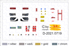 D-2021.0719 - Decalsatz Empl Bergefahrzeug Beschriftung Aplikationen Wrecker 1:87