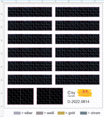 D-2022.0814 Decals Solar Anlagen Panelee - 12 + 2 Stück 1:87