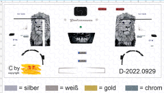 D-2022.0929 - Decalsatz Performance - Lion Inside MAN Zugmaschine - 1 Satz 1:87