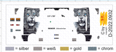D-2022.0932 - Decalsatz Der Löwe - Minor Gelsenkirchen MAN Zugmaschine - 1 Satz 1:87