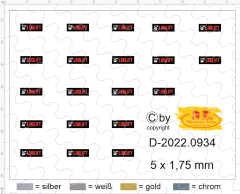 D-2022.0934 Decals Loglift Logo 5 x 1,75 mm - 20 Stück 1:87
