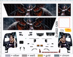 D-2022.1205 - Decalsatz Feuerengel für MAN und Kempf Mulde 1:87