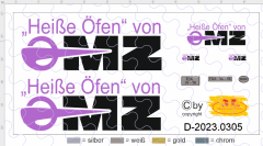 D-2023.0305 Decalsatz Osttalgie Beschriftung für Robur Planen LKW &quote;OMZ&quote; mit Kennzeichen 1:87