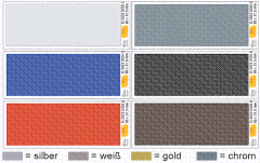 D-2023.0326 Decalsatz Riffelblech 85 x 31,5 mm verschidene Farbvatianten 1:87