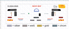 D-2024.0505 - Decalsatz Spedition Bernhard Land MAN Zugmaschine - 1 Satz 1:87