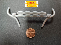 DD-509 - 3 D Druck Zubehör Lampenbügel Scania S HD 4er Oval RKL Posi in 1:24