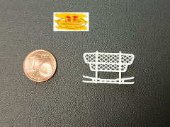 DD-518 - 3 D Druck Zubehör Frontbügel DAF XF Highway mit Gitter Version 1 , 1 Stück 1:87