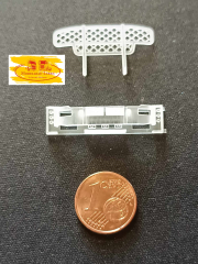 DD-536 - 3 D Druck Zubehör Stoßstange mit Frontbügel Scania 143 zb für Schubert 1 Stk - 1:87