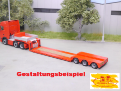 EM103 Bausatz Tiefbett Auflieger 3achs, teleskopierbar für Umbau - Eigenbau 1:87