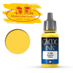 VA 72.085 Vallejo Game Color Ink: 085 Ink Yellow, 17 ml